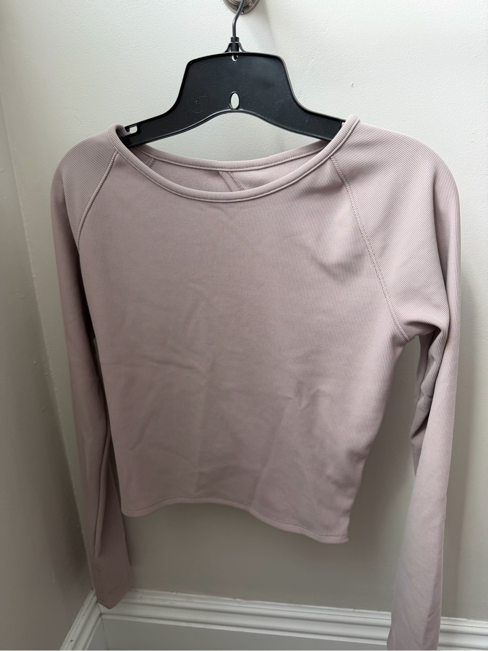 Everyday Scoop Neck Long Sleeve Top in Dusty Mauve